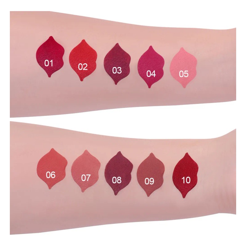 Labial-rojo Labiales Mate Larga Duración A Prueba De Agua