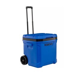 60 Quart Latitude Roller Cooler - Triple Snap Drainplug, Condiment Shelf Liner - Color: Sport Blue