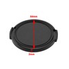 ECSiNG 4Pcs 52mm Snap-on Front Camera Lens Cap with Elastic