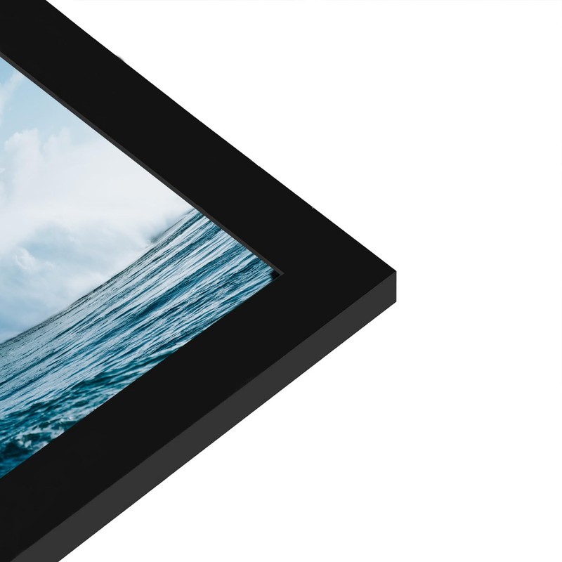 PEALSN 8x24 Picture Frame Black, Photo Frame for Wall Mounting