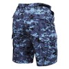 Rothco P/C BDU Shorts, Sky Blue Digital Camo, Large