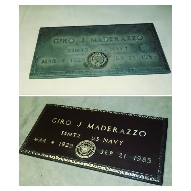 Refinish your Bronze Statues and grave markers protective Clear Bronze