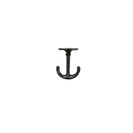 Dulton Iron Parts Ceiling Hook, Antique Black, Height 3.0 x Width 2.4 x Depth 1.9 inches (75 x 60 x 48 mm), CEILING HOOK BLK S355-89ABK