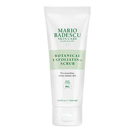 Mario Badescu Exfoliante botánico para todo tipo de piel, exfoliante facial con semillas de palma de marfil y extracto de té verde, lavado facial exfoliante suave, 3.118 ml