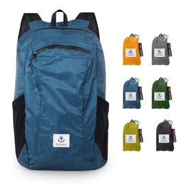 4Monster Packable Backpack Ultra Lightweight, Foldable Backpack Water Resistant, Hiking Daypack for Travel Camping Outdoor, Daily Walk-around, Cycling, Sports, Excursions(Blue, 16L)