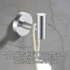 IUSOT 4 Pack Brushed Silver Towel Hooks – Heavy Duty