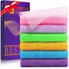 UJFQBH 6 Pieces African Bath Sponge African Net Long Net