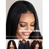 Julia Hair V Part Yaki Glueless Human Hair Wig Seamless