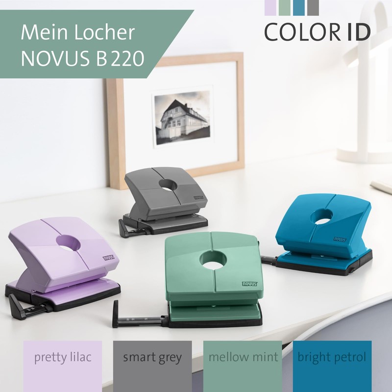 NOVUS B220 Colour ID 2.0 Hole Punch (20 Sheets Hole