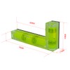L-Shaped Spirit Level, High Visibility Green Acrylic Construction, Multi-Vial Angle