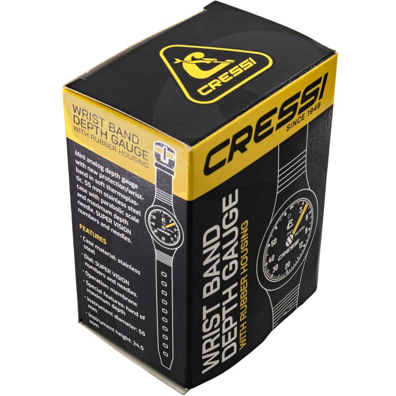 CRESSI Wristband Depht Gauge White - Unisex Durable Analogue Wrist