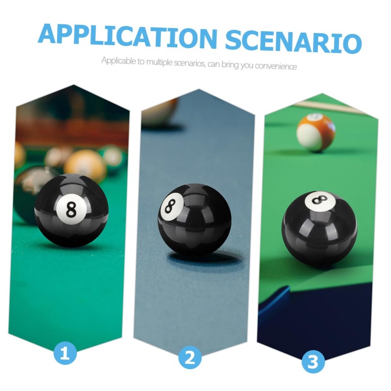 BESPORTBLE Billiard Necessity 3pcs Resin Balls Professional Pool Balls for
