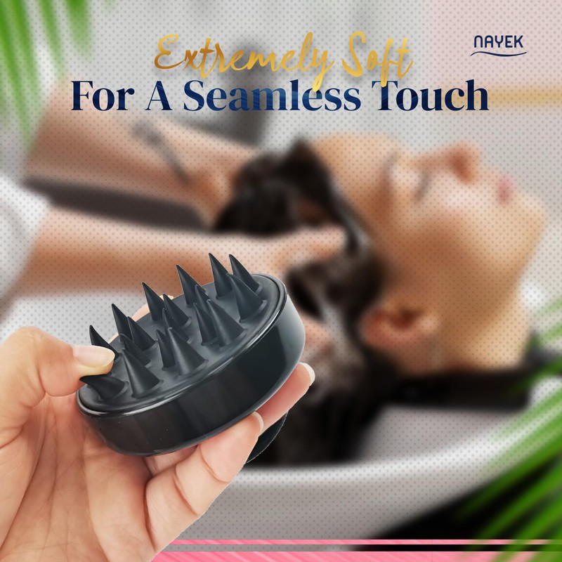 NAYEK Black scalp massage brush scalp massager scalp brush head