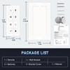 Ceiling Fan Remote Control with Light Dimmer, 3 Speeds Wall
