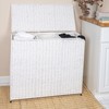 Household Essentials 3 Compartment Laundry Sorter, Wicker Laundry Sorter