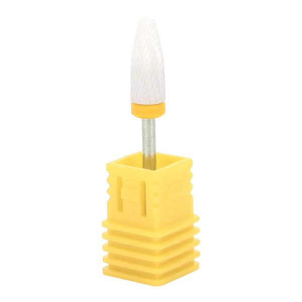 Ceramic Nail Drill Bit for Manicure, Corn Shape Nail Drill