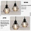 6 Pcs Black Light Socket Shade Rings, Metal Lamp Shade