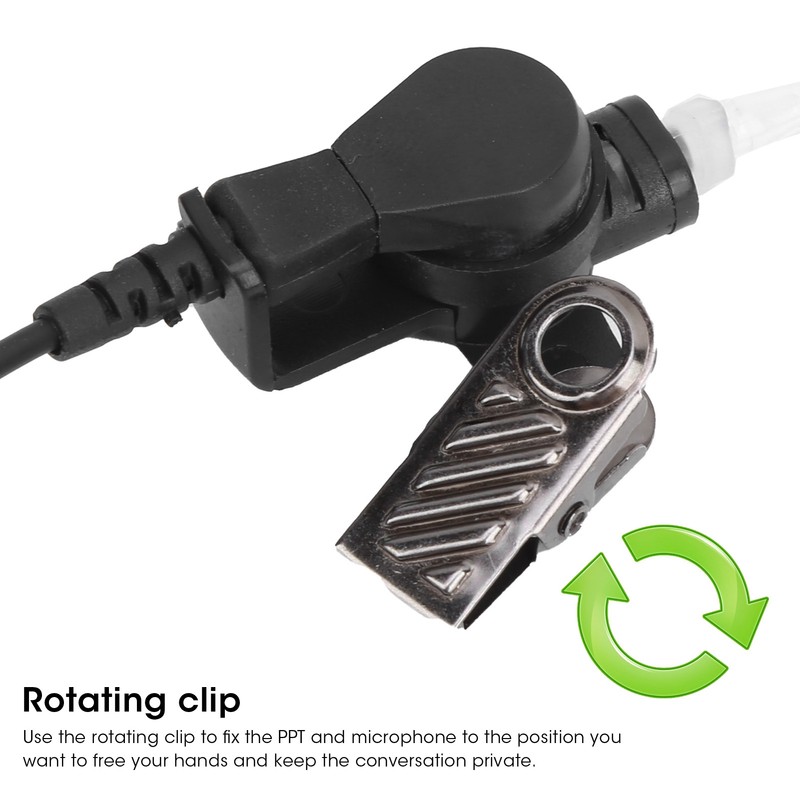 Walkie Talkie Headphone with Microphone PPT Acoustic Tube For Motorola