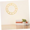 Ipetboom Round Roman Numeral Acrylic Wall Clock Dial Decal Replacement