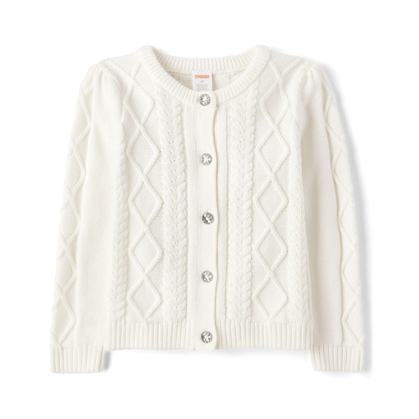 Gymboree,and Toddler Long Sleeve Cardigan Sweaters,Soft White,10