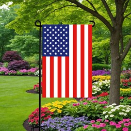 Garden Flag Stand-Holder-Pole High 39 Inch with 5 Prong Base Garden Flag Stopper and Anti-Wind Clip for Small Garden Flags 12 x 18,Decorative Flags,Yard Flags,Seasonal Flags 2 Pack