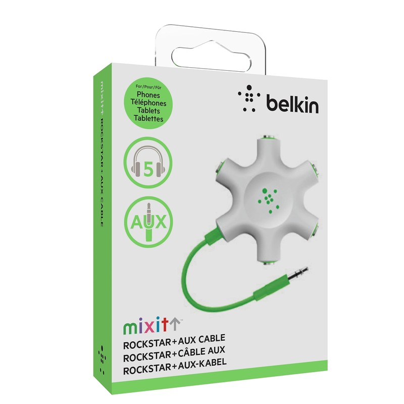 Belkin MixIt Colour Range Rockstar Multi 5 Way Splitter for