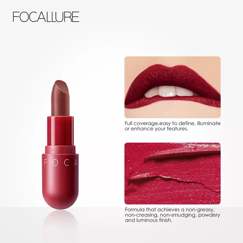 FOCALLURE 8 Colors Velvet Matte Lipstick Capsule Makeup - #06