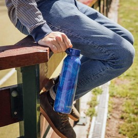 Quokka Solid Waves Bottle 630 ml - Double-Walled Insulation - Stainless Steel - Leak-proof Thermal Flask - Sustainable Hydration