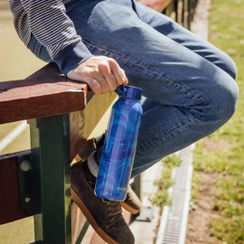 Quokka Solid Waves Bottle 630 ml - Double-Walled Insulation - Stainless Steel - Leak-proof Thermal Flask - Sustainable Hydration
