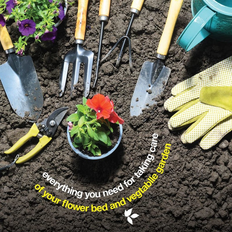 Gardening Tools Set of 10 - Complete Heavy Duty Garden
