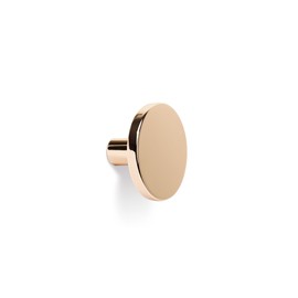 Gedotec Furniture Knob Antique | Como Cabinet Knob Polished Brass | Metal Door Knob Round Diameter 26 mm | For Dressers Kitchen Cabinets & Doors | Pack of 10 with Screws