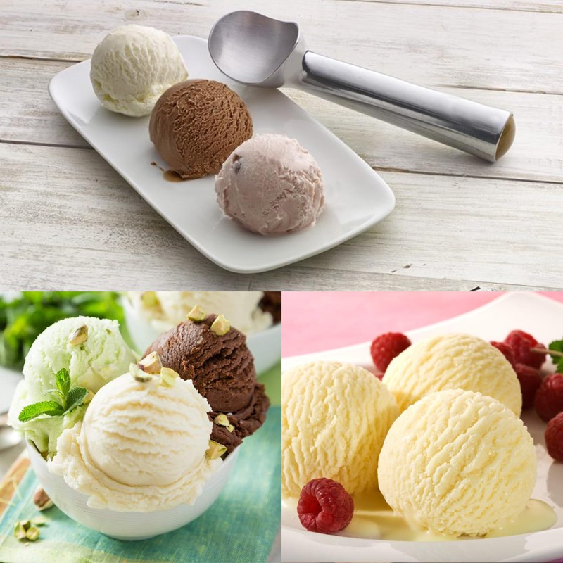 Ice Cream Scoop, 2Pcs High Quality Ice Cream Scoop, Practical