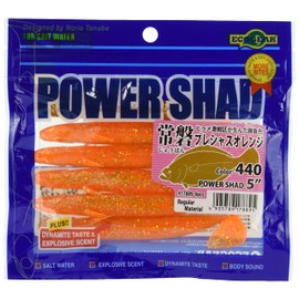 Ecogear Power Shad, 5 Inches (6 Pieces) 440 Tokiwa Precious Orange