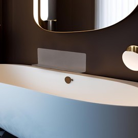 Alipis Shower Corner Splash Guard for Bathtub, Sink, and Bathroom - Transparent Pvc Water Barrier, Easy to Install and Clean, Keeps Bathroom Dry and Tidy, 25CM*6CM*3CM, 1pcs