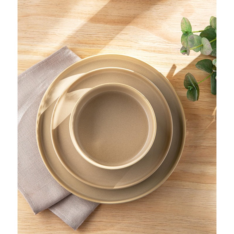 TheTerra Ceramic Dinnerware Sets for 6, 18 Pieces Handmade Reactive