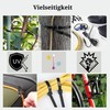 Pack of 100 Black Cable Ties, UV Resistant, Nylon, Various