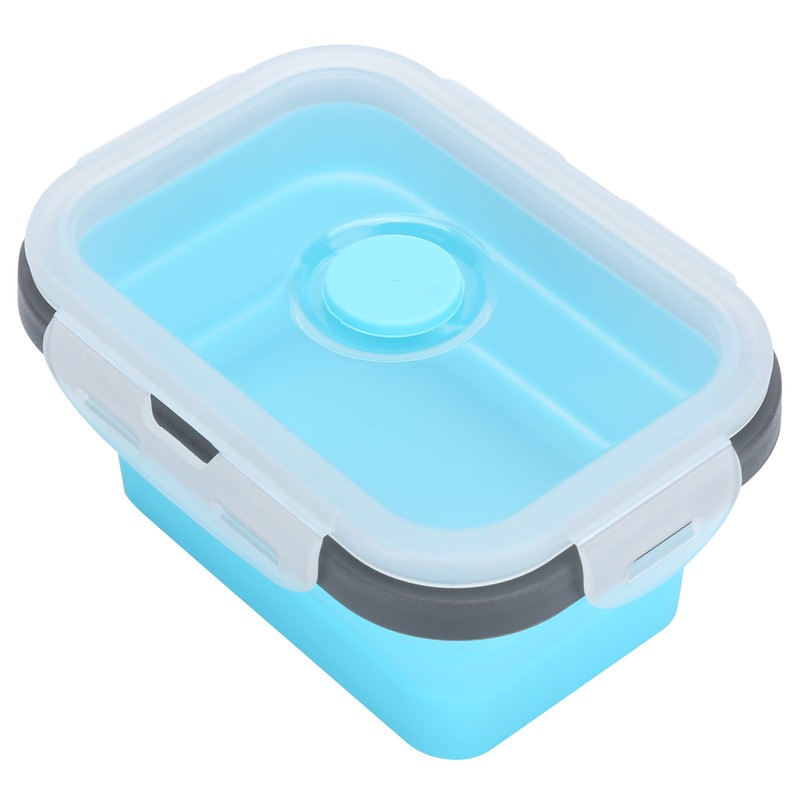 4Pcs/Set Silicone Lunch Box Collapsible Food Storage Container Bento Box