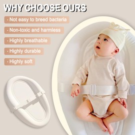 Hi Explore Inflatable Baby Changing Pad in TPU, with Safety Strap, Waterproof & Portable Diaper Changing Pad, Lightweight for Home, Travel(White, 32 * 20 * 5in)