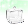 STOBAZA 3pcs Box Cotton Buds Box Acrylic Storage Case for