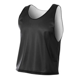 A4 Sportswear Black/White Youth Large Reversible Jersey Pinnies