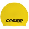 Cressi Eddie Swim Cap - Unisex Swimming Cap, Yellow/Black, One