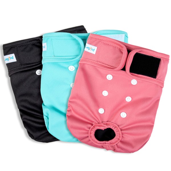 Paw Legend Washable Reusable Female Dog Diapers - No Leak