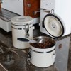 watchget Airtight Coffee Canister Coffee Bean Storage One Way Releasing