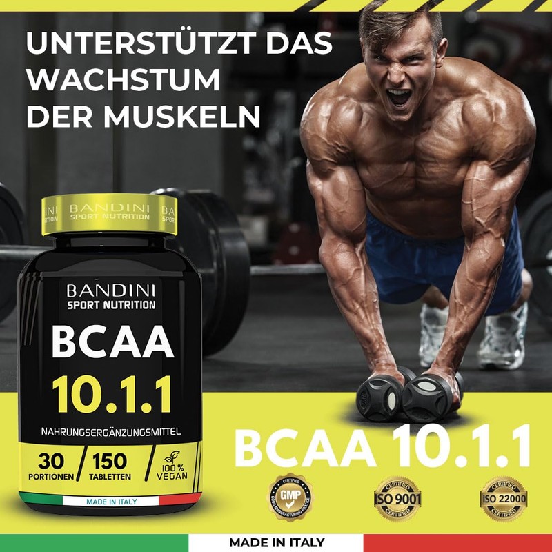 Bandini® BCAA Branched Chain Amino Acids in Ratio 10.1.1-150 Tablets