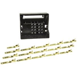 tomzz Audio 5800-131 Quadlock Socket Housing Mounting Set Including 16 Contacts for Car Radio Cable