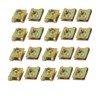 uxcell 20pcs Spring Steel Speed Fastener Extruded U Nut Brass