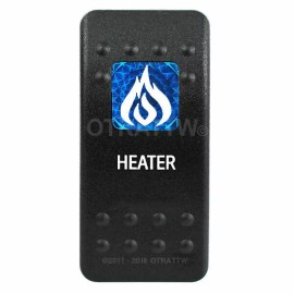 Carling Technologies OTRATTW Carling Technologies Contura II Rocker Switch, HEATER, BLUE LENS
