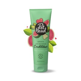 PET HEAD Furtastic Conditioner for Dogs with Long & Curly Coats 8.4 fl. oz. Watermelon Scent. Moisturizes & Detangles. Vegan and Natural Ingredients. Gentle Formula for Puppies. Made in USA