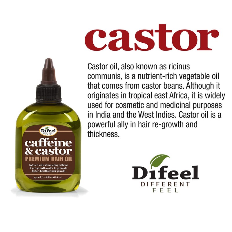 Difeel Caffeine & Castor Premium Hair Oil for Faster Hair