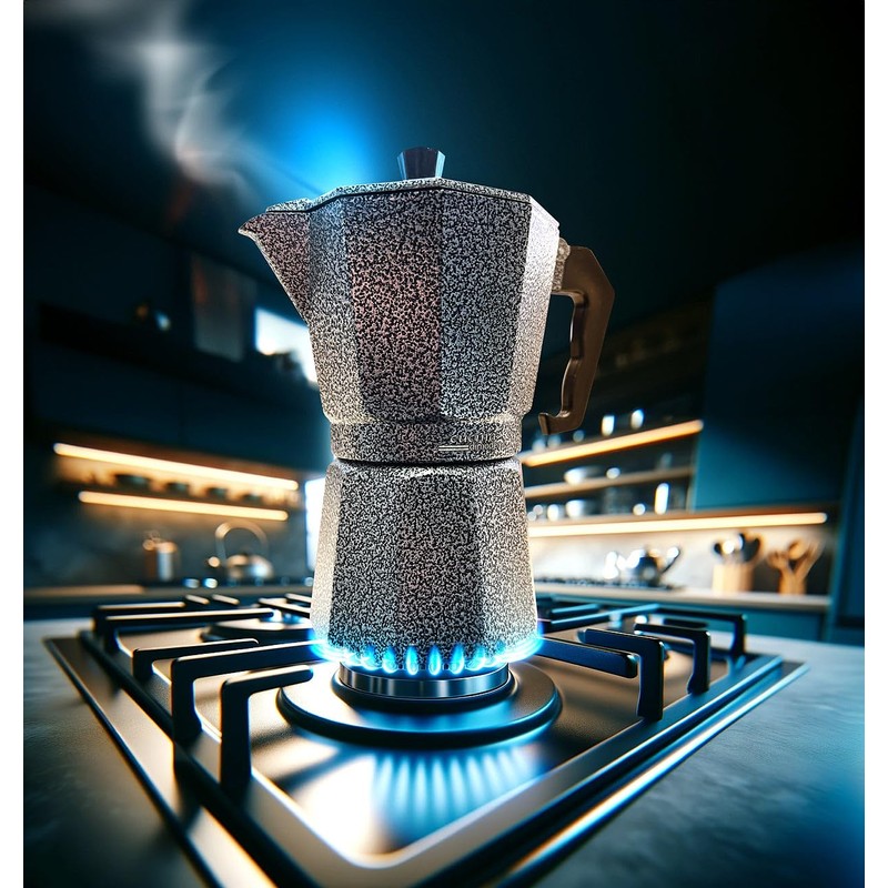 Cucina di Modena Espresso Maker Jug: Hammered Espresso Maker for